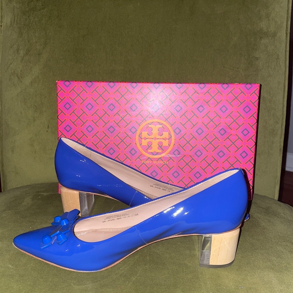 Tory Burch Aurora Pump- cobalt blue